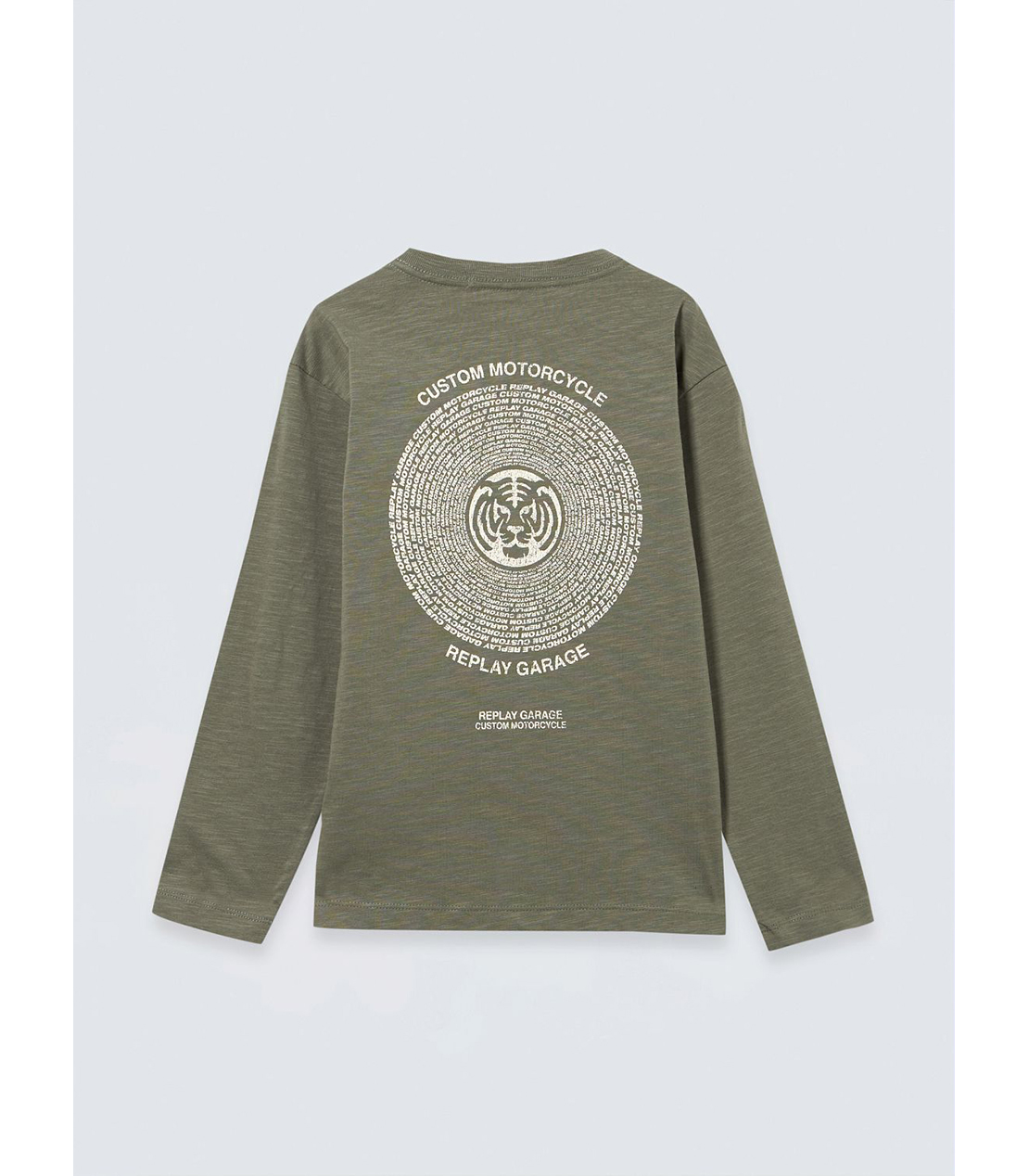 エイジドプリント ロングスリーブTシャツ 詳細画像 ミリタリーグリーン 2